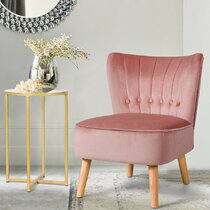 Wayfair pink 2024 velvet chair